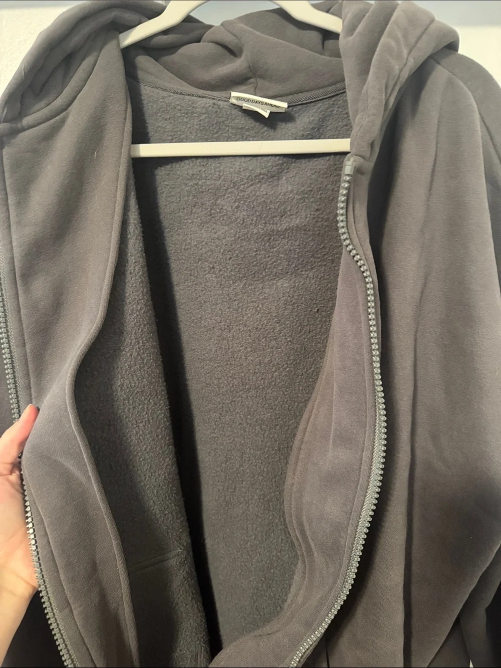 Comfrt hooded zip